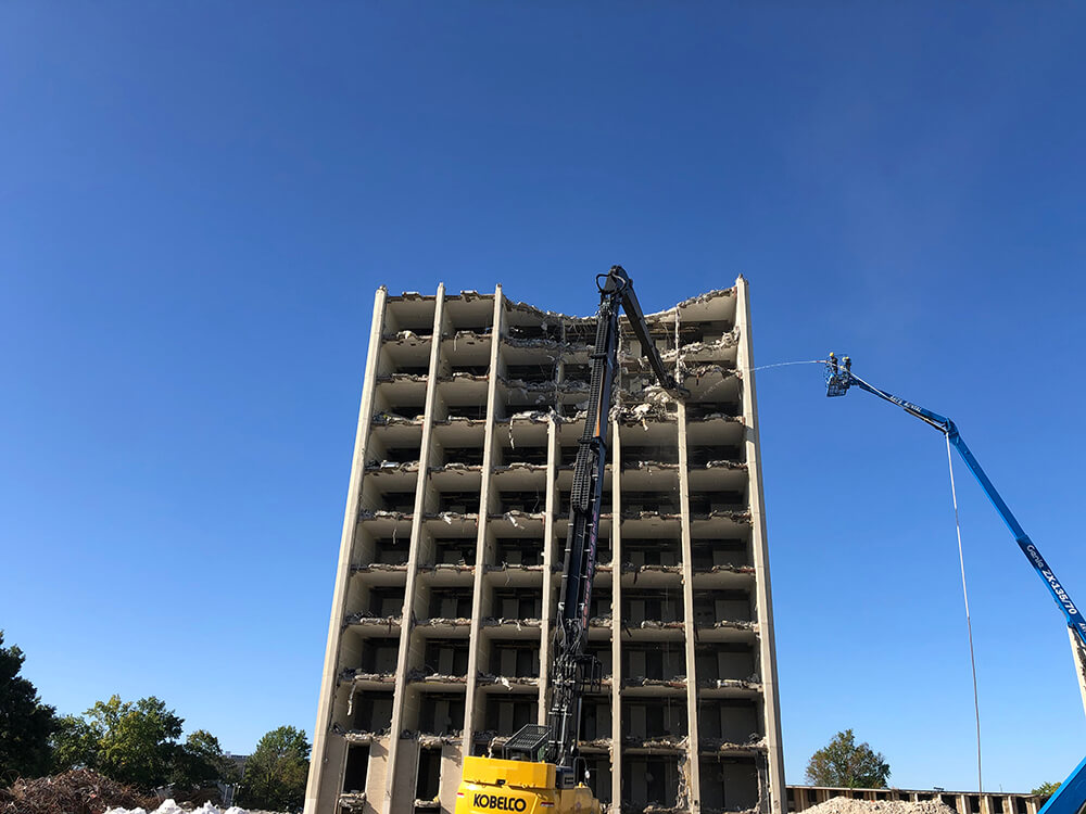 University of Kentucky in Lexington, Kentucky Kirwan Blanding Tower before demolition